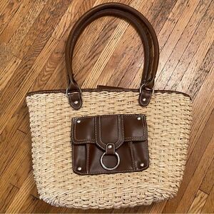 American Living Straw/Cornhusk purse
